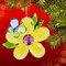 Crystal Expressions 3.0 Inch Daisy Flower With Friend Ornament Spring Tree Ornament , Summer Spring Suncatcher